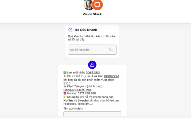 Hệ thống giải đáp 24/7