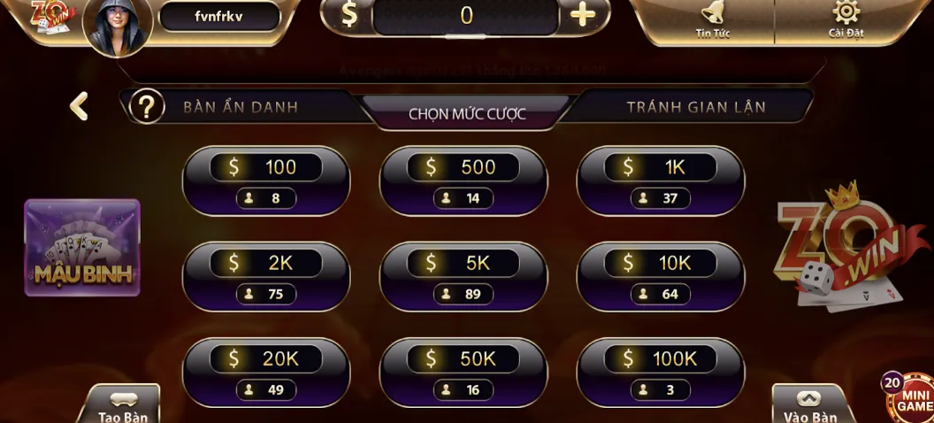 Nắm bắt về luật chơi