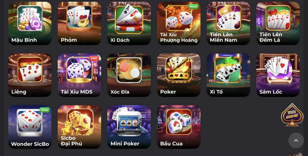 Trải nghiệm game bài đình đám